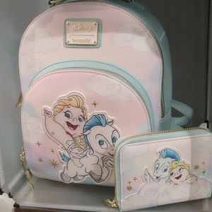 Hércules Loungefly mini backpack and wallet